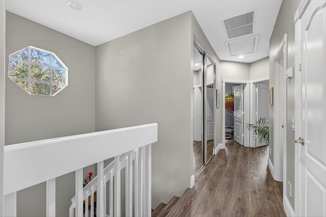 274 Murray Ct, Jupiter, FL 33458 - hall with wood finished floors, recessed lighting, and an upstairs landing