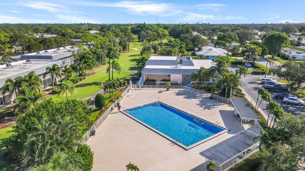 18081 SE Country Club Dr Unit 12-113, Jupiter, FL 33469 - aerial view of a pool area and a golf club