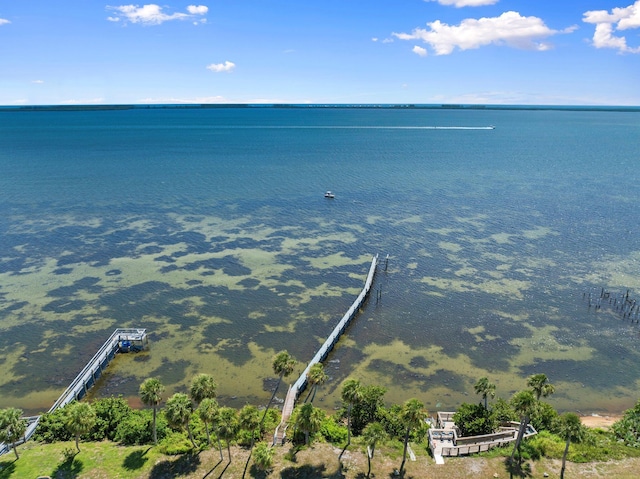 5203 S Indian River Dr, Fort Pierce, FL 34982 - drone / aerial view of a nearby body of water