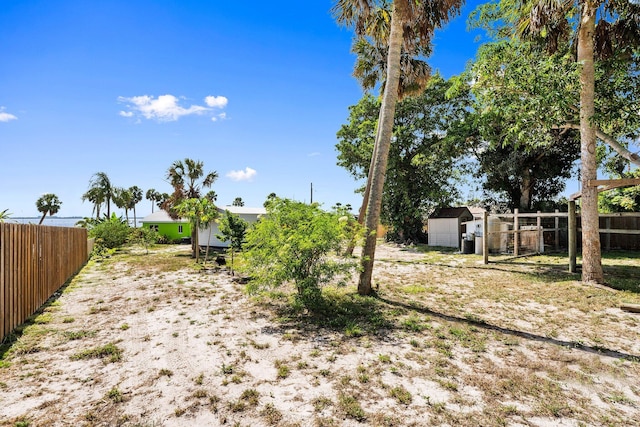 5203 S Indian River Dr, Fort Pierce, FL 34982 - view of yard featuring a storage shed