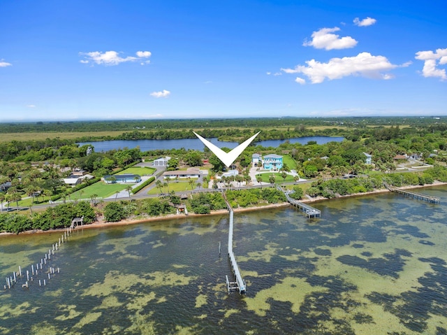 5203 S Indian River Dr, Fort Pierce, FL 34982 - bird's eye view of a nearby body of water