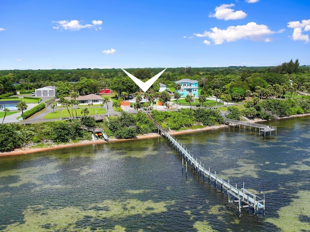 5203 S Indian River Dr, Fort Pierce, FL 34982 - aerial view of a nearby body of water