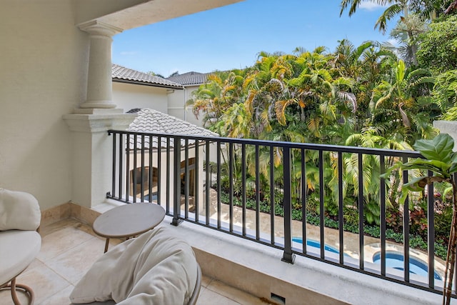 17865 Monte Vista Dr, Boca Raton, FL 33496 - balcony with view of pool