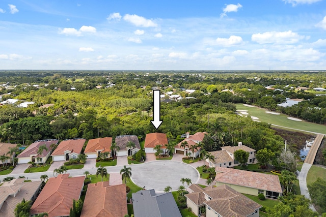879 SW Pebble Ln, Palm City, FL 34990 - aerial view of residential area featuring a local golf course