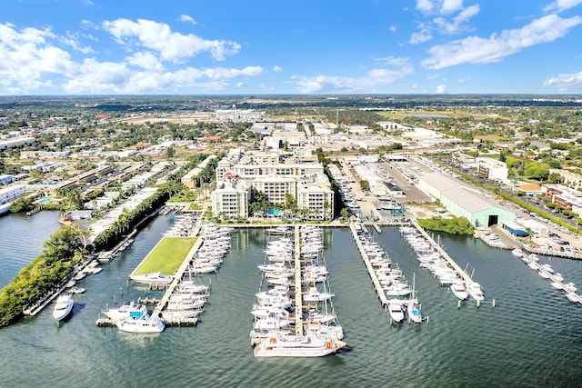 804 E Windward Way Unit 606, Lantana, FL 33462 - bird's eye view of a nearby body of water and numerous boat docks