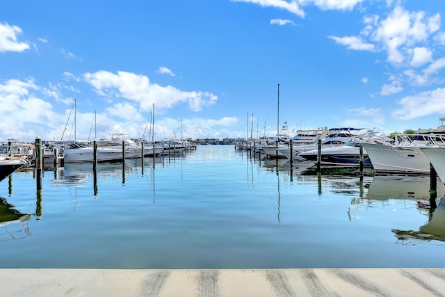 804 E Windward Way Unit 606, Lantana, FL 33462 - dock area with a water view and view of marina