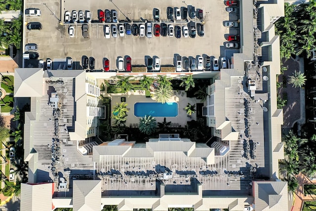804 E Windward Way Unit 606, Lantana, FL 33462 - bird's eye view of a pool area