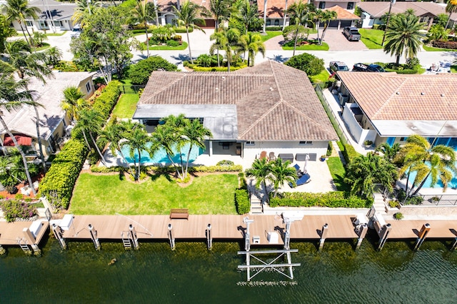 4220 NE 24th Ave, Lighthouse Point, FL 33064 - aerial perspective of suburban area featuring a large body of water