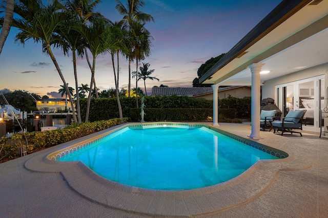 4220 NE 24th Ave, Lighthouse Point, FL 33064 - view of swimming pool featuring a patio