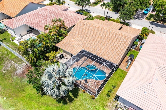 5336 NW 57th Way, Coral Springs, FL 33067 - view from above of property featuring a pool area