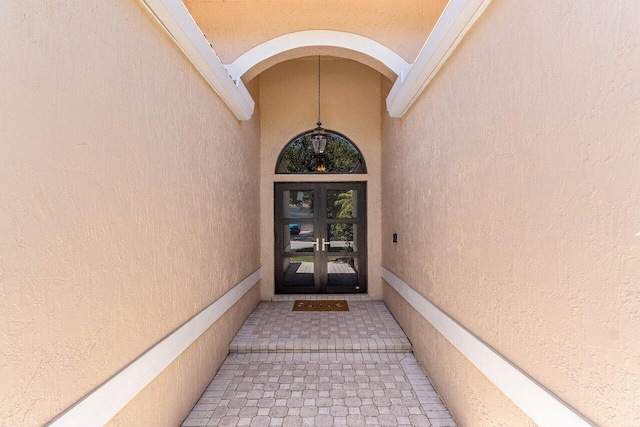 5336 NW 57th Way, Coral Springs, FL 33067 - doorway to property with stucco siding and french doors