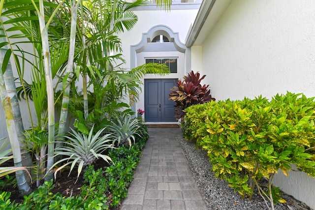 4112 Italia Way, Lake Worth, FL 33467 - property entrance with stucco siding