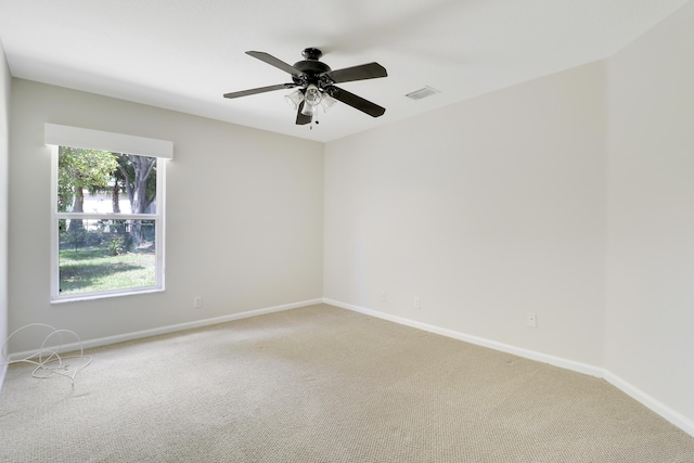 1466 Artimino Ln, Boynton Beach, FL 33436 - spare room featuring light carpet and ceiling fan