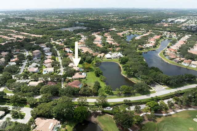 166 Bayberry Cir, Jupiter, FL 33458 - aerial view of property's location featuring a large body of water and nearby suburban area