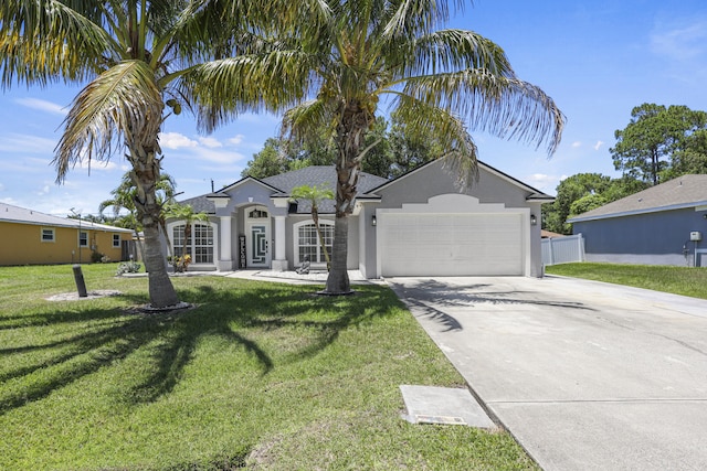 421 NW Cornell Ave, Port Saint Lucie, FL 34983 - single story home featuring concrete driveway, an attached garage, and stucco siding