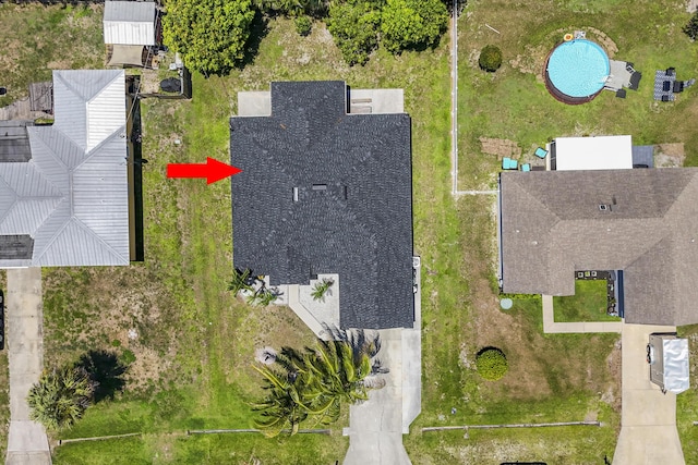 421 NW Cornell Ave, Port Saint Lucie, FL 34983 - aerial view of a pool area