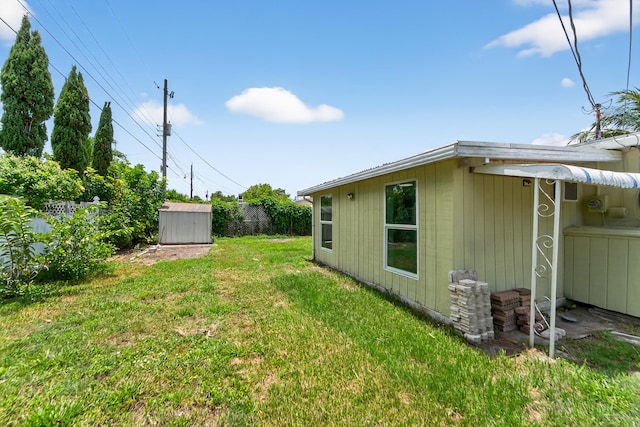 4364 N Mary Cir, Palm Beach Gardens, FL 33410 - view of yard with a storage shed