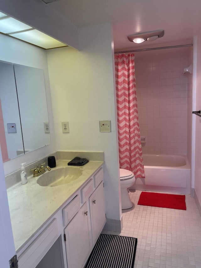 5200 N Flagler Dr Unit 1106, West Palm Beach, FL 33407 - full bathroom with vanity, tile patterned floors, and shower / tub combo