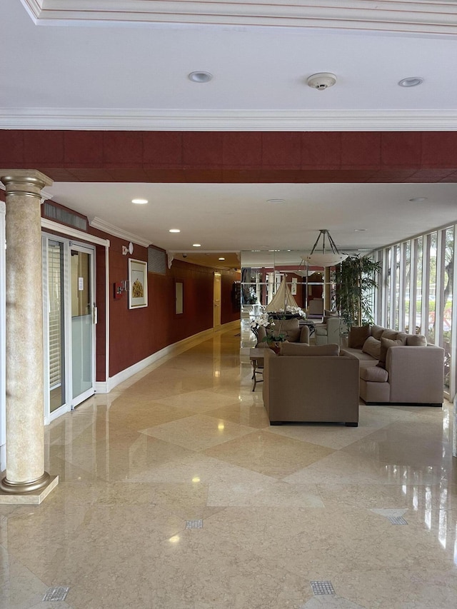5200 N Flagler Dr Unit 1106, West Palm Beach, FL 33407 - community lobby with ornamental molding