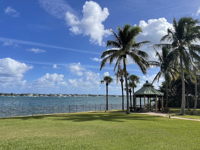5200 N Flagler Dr Unit 1106, West Palm Beach, FL 33407 - water view featuring a gazebo