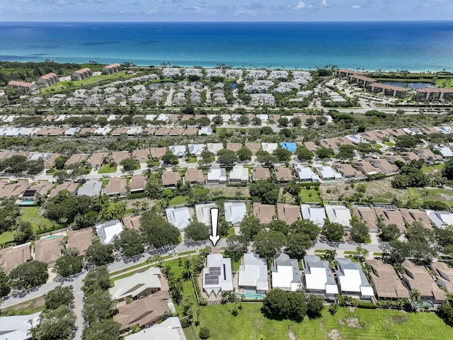 116 Dunes Edge Rd, Jupiter, FL 33477 - aerial view of property and surrounding area with a large body of water and nearby suburban area
