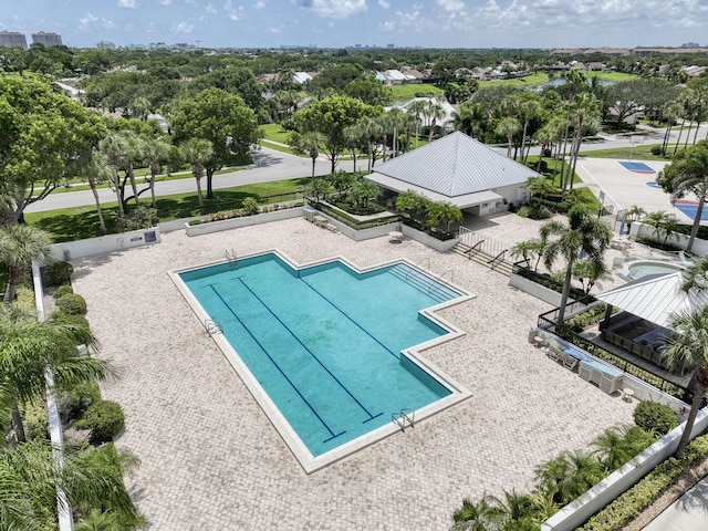 116 Dunes Edge Rd, Jupiter, FL 33477 - community pool with view of scattered trees