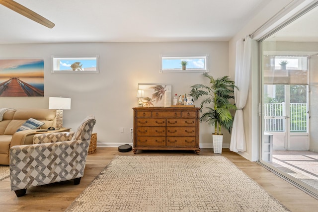 876 SW Rocky Bayou Ter, Port Saint Lucie, FL 34986 - sitting room featuring light wood-style floors