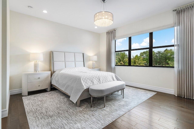 17432 Ponte Chiasso Dr, Boca Raton, FL 33496 - bedroom featuring hardwood / wood-style flooring and recessed lighting