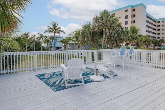 346 Hernando St, Hutchinson Island, FL 34949 - view of wooden deck