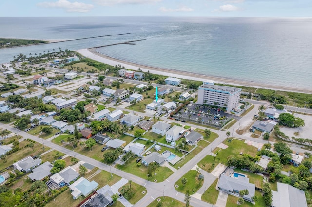 346 Hernando St, Hutchinson Island, FL 34949 - aerial view of property and surrounding area featuring unending shoreline