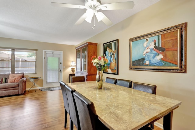 237 Farnham J, Deerfield Beach, FL 33442 - dining room featuring wood finished floors and ceiling fan