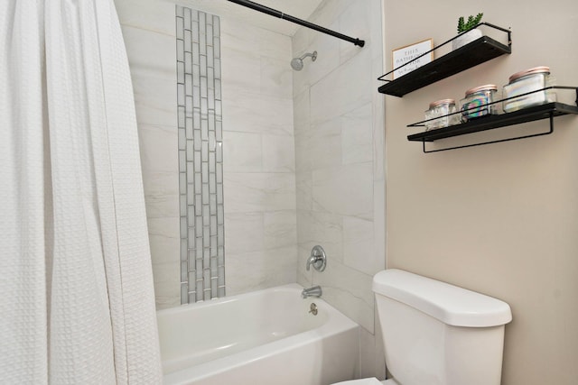 1251 SW Sudder Ave, Port Saint Lucie, FL 34953 - bathroom featuring toilet and shower / tub combo