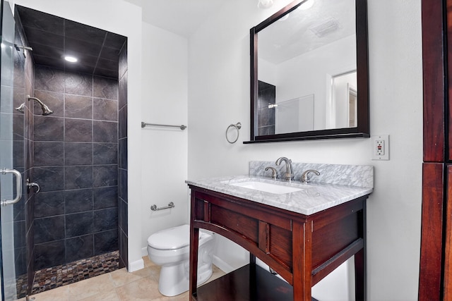 11784 Laurel Valley Cir, Wellington, FL 33414 - bathroom with a stall shower, vanity, and tile patterned flooring