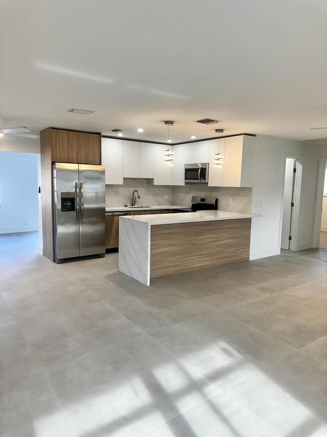 790 Sarazen Dr, West Palm Beach, FL 33413 - bathroom with tile walls, a shower stall, and vanity