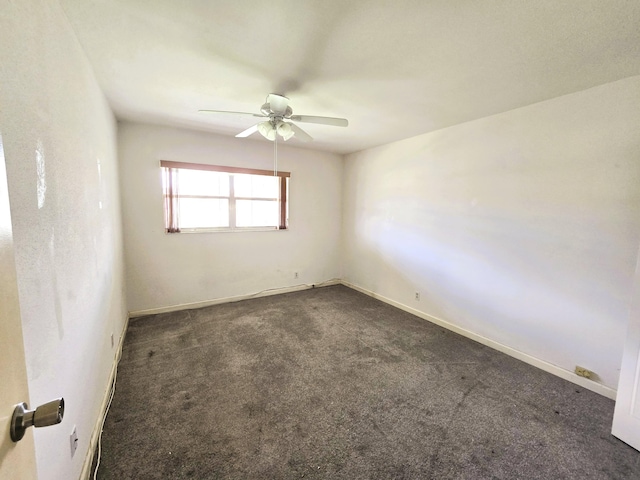 89 Saxony B B, Delray Beach, FL 33446 - unfurnished room with ceiling fan and dark colored carpet