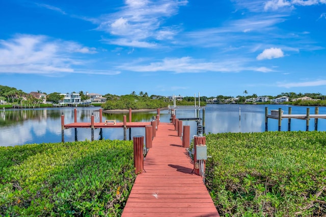 102 Victory Dr, Jupiter, FL 33477 - dock area featuring a water view and boat lift