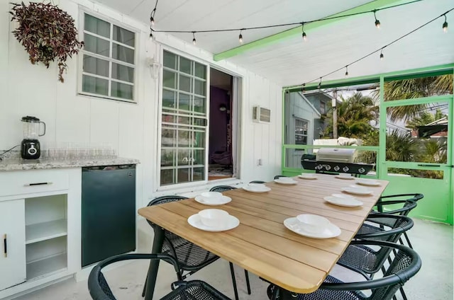 815 Green St, West Palm Beach, FL 33405 - view of patio with exterior bar and area for grilling