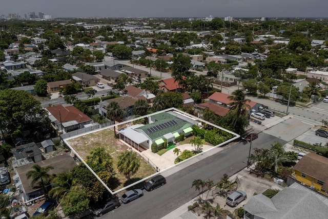 815 Green St, West Palm Beach, FL 33405 - aerial overview of property's location with property parcel outlined