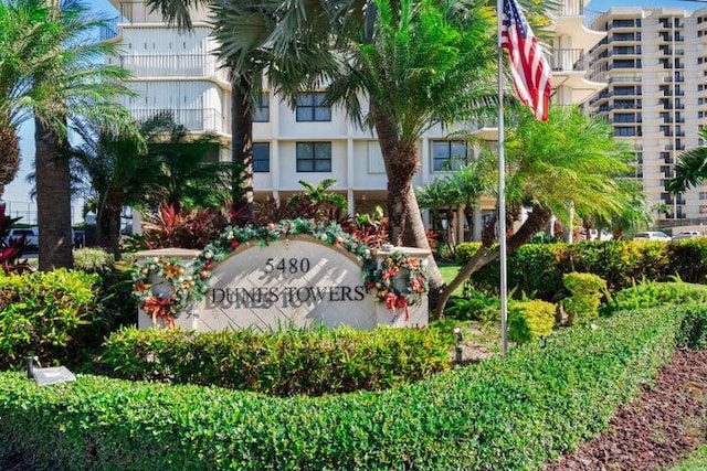 5480 N Ocean Dr Unit B1A, Singer Island, FL 33404 - view of community sign