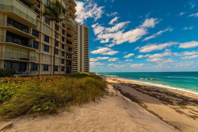 5480 N Ocean Dr Unit B1A, Singer Island, FL 33404 - water view featuring nearby beach