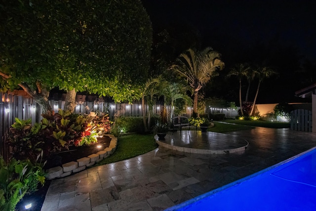 21734 San Simeon Cir, Boca Raton, FL 33433 - view of community with a patio, a swimming pool, and a fenced backyard