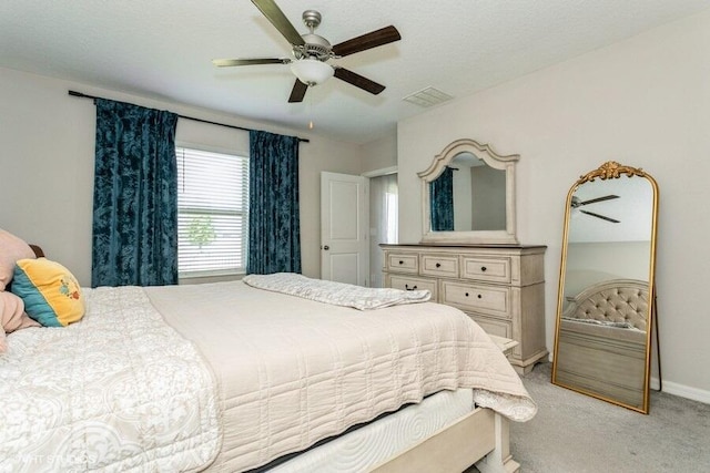 5126 Dandelion St, Apollo Beach, FL 33572 - bedroom with light carpet and ceiling fan