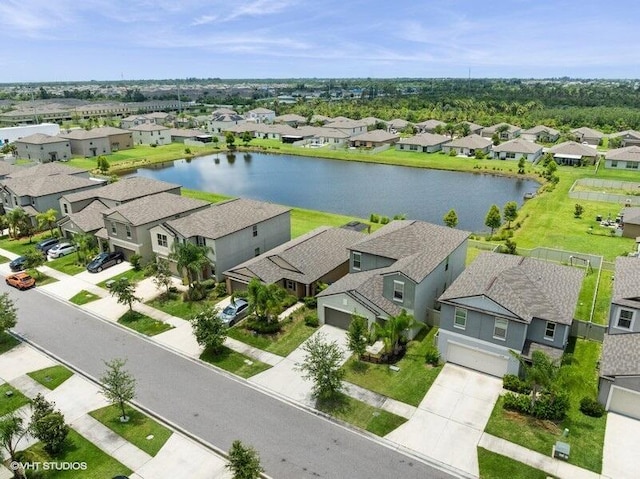 5126 Dandelion St, Apollo Beach, FL 33572 - aerial perspective of suburban area with a nearby body of water