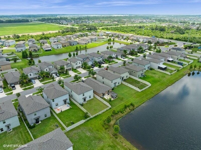 5126 Dandelion St, Apollo Beach, FL 33572 - aerial view of residential area with a large body of water