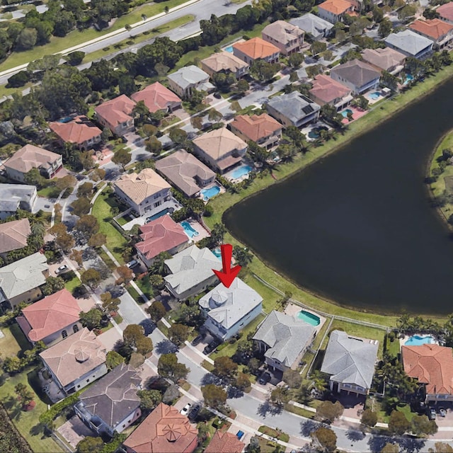 9222 Delemar Ct, Wellington, FL 33414 - aerial view of property's location featuring nearby suburban area and a nearby body of water