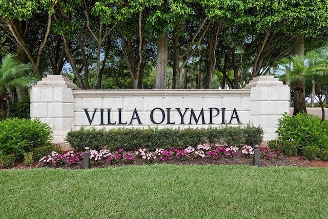 9222 Delemar Ct, Wellington, FL 33414 - community / neighborhood sign with a lawn