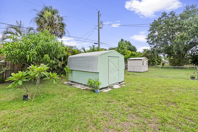 849 SE Celtic Ave, Port Saint Lucie, FL 34983 - fenced backyard featuring a shed