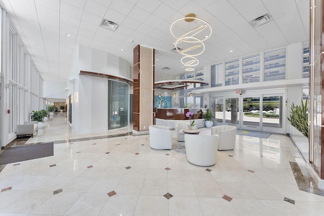 4100 Galt Ocean Dr Unit 302, Fort Lauderdale, FL 33308 - lobby with a towering ceiling