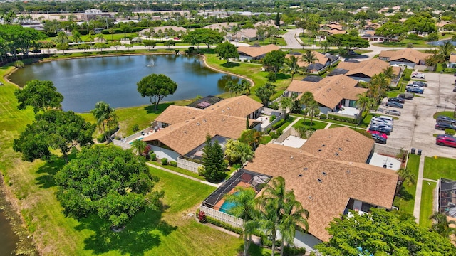 9927 Boca Gardens Trl Unit A, Boca Raton, FL 33496 - aerial perspective of suburban area featuring a large body of water