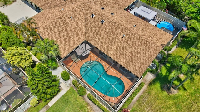 9927 Boca Gardens Trl Unit A, Boca Raton, FL 33496 - view from above of property with a pool